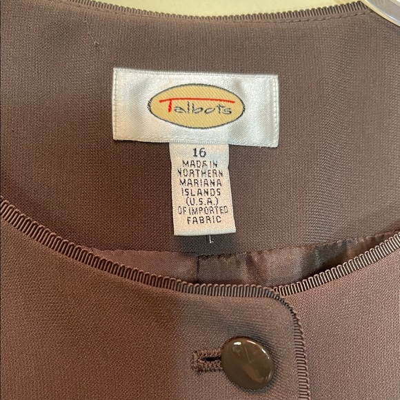 Talbots Dark Brown Women's Blazer - Picture 2 of 6